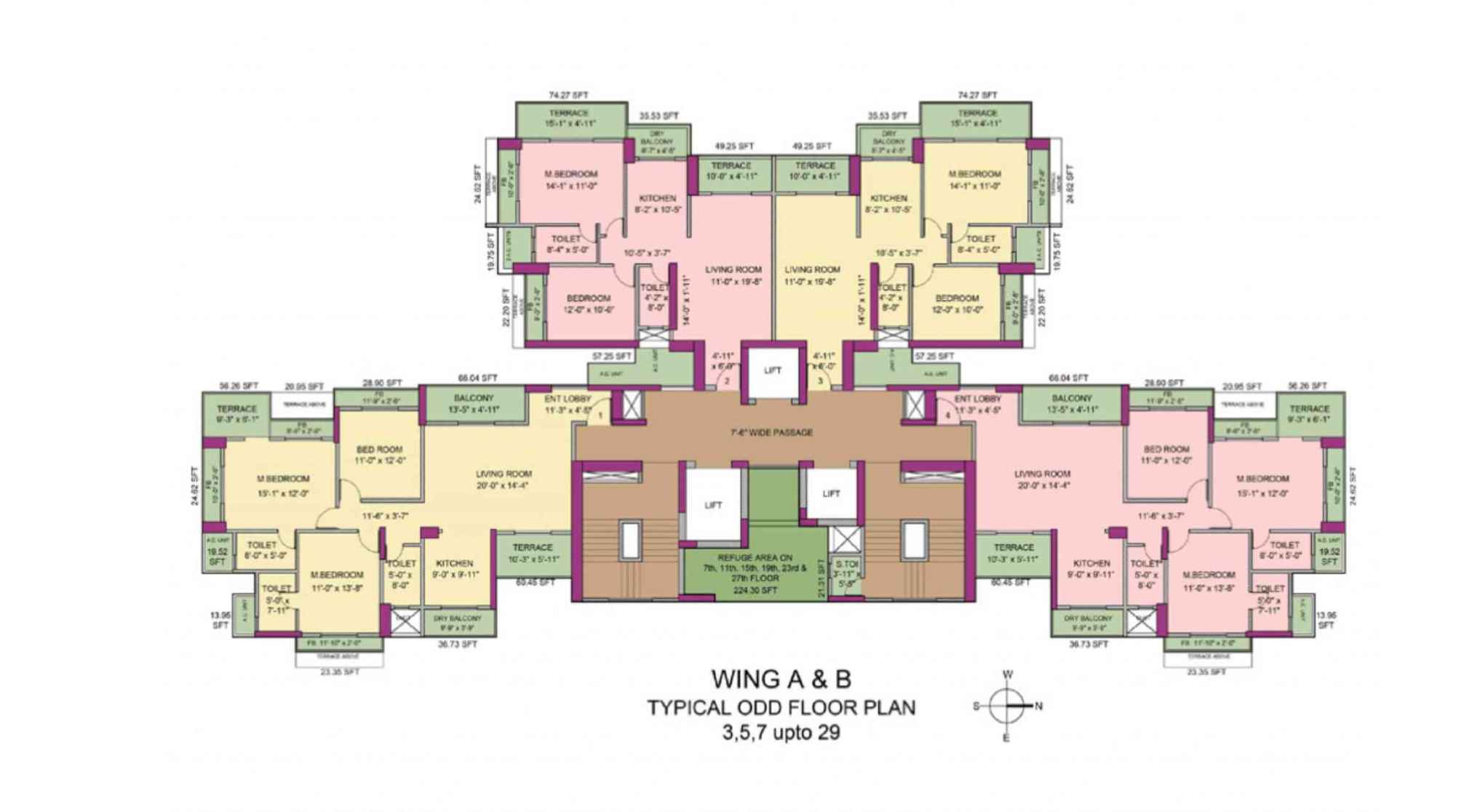 Newa-Bhakti-Park-Floor-Plan-A-B-Wing-Odd